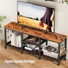 Itopfox TV Stand for 55 Inch TVs, Entertainment Center with Open Shelves, Media Console Table with Soundbar Shelf for Living Room, Bedroom, Brown - 4 of 4