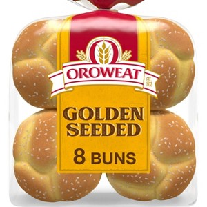 Oroweat Premium Golden Seeded Sliced Buns - 21oz/8ct - 1 of 4