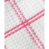 T-fal Coordinating Flat Waffle Weave Dish Cloth  Eight Pack  Pink - 3 of 4