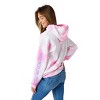 Hello Kitty & Friends Circle Of Friends Women's Pink Cloud Wash Long Sleeve Hooded Sweatshirt - 4 of 4