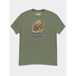 MyMoodTee Men’s Boogie Nights Funny Retro Disco Cotton Graphic T-Shirt – Casual Short Sleeve Humor Tee - 1 of 4