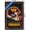 Trends International NFL Washington Commanders - Neon Helmet 23 Framed Wall Poster Prints - 3 of 4