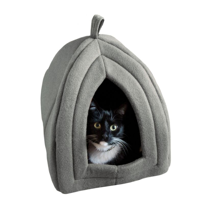 Pet Adobe Igloo Style Pet Tent for Cats, Gray, 1 of 7