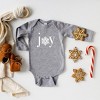 The Juniper Shop Joy Snowflake Baby Long Sleeve Bodysuit - 2 of 3
