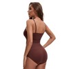 INSPIRE CHIC Women's Scoop Neck Sleeveless Seamless Bodysuit Tummy Control Briefs Body Shaper - 2 of 4