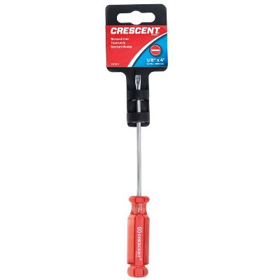 Crescent 1/8 in. X 4 in. L Slotted Screwdriver 1 pc
