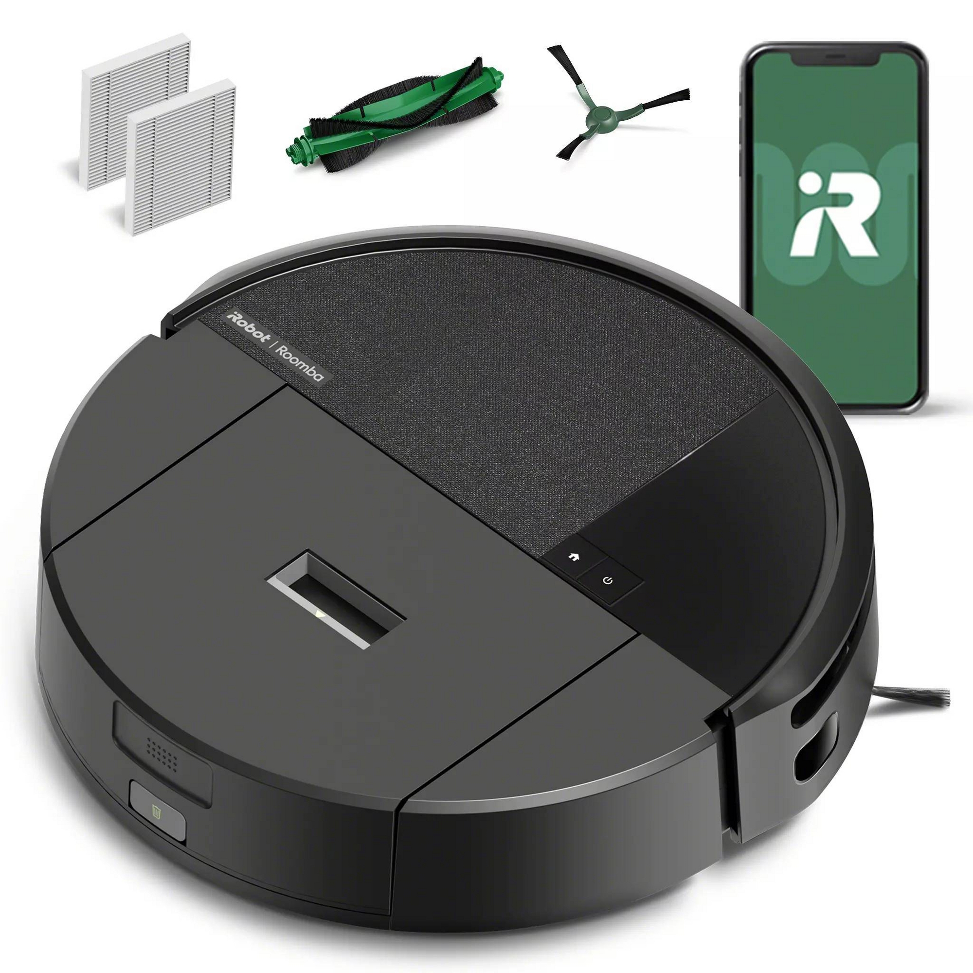 iRobot Roomba 205 DustCompactor Cordless Vacuum U112020 5.8" Cleaning Path Black
