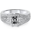 Pompeii3 3/8ct Diamond Engagement Ring Setting 14K White Gold - 2 of 4