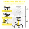Dual Plunger Hydraulic Transmission Jack with 1322lbs Capacity, 33.5"-69" Adjustable Height,  Stable Foot Pedal Control, 8MM Non-Slip Pad - 2 of 4