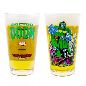 Adult Dr. Doom Comic Art Pint Glass - 1 of 3