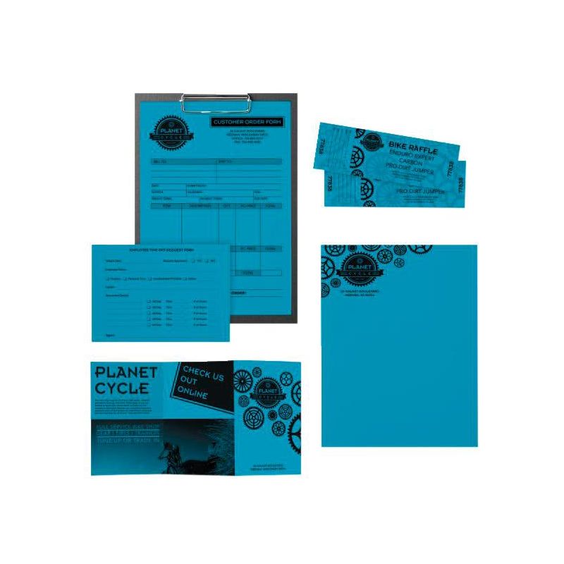 Exact Color Copy Paper, 8-1/2 x 11 Inches, 20 lb, Bright Blue, 500 Sheets, 2 of 4