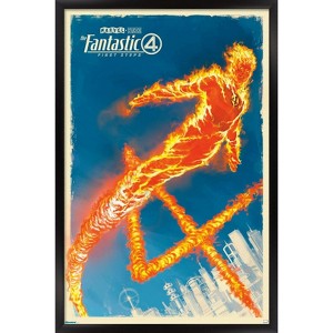 Trends International Marvel Fantastic Four: First Steps (2025) - The Human Torch Framed Wall Poster Prints - 1 of 4