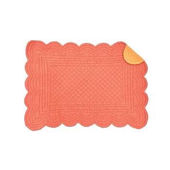 C&F Home Tangerine Quilted Placemat Set of 6