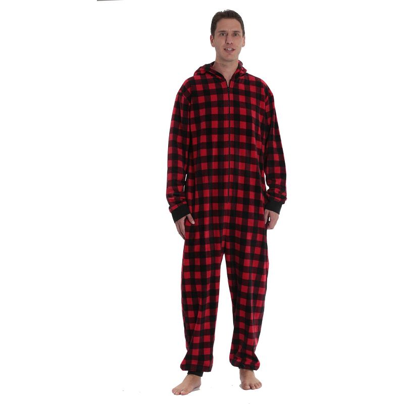 #followme One Piece Matching Buffalo Plaid Adult Onesie for Family, Couples, Dog, Men, Women, 3 of 5