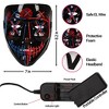 Garvee 2Pcs Mask-Led Light Up Masks,Scary Mask for Adult& Kids (Blue+Pink, Fluorescent green+Orange) - 2 of 4