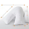 Cheer Collection V-Shaped Kapok Fiber Body Pillow With Removable Washable Cover - image 3 of 4