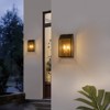 LLHZSY 3-Light Outdoor Wall Light Umbrella Dimmable Matte Exterior Lantern Wall Sconce Light - 4 of 4