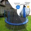 UNISOAR 15FT Trampoline with Basketball Hoop Inflator and Ladder，Blue - 4 of 4