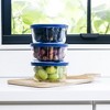 Dura Living® 6pc (Set of 3) Glass Food Round Stackable Storage Set - 4 of 4