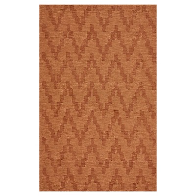 5'X8' Geometric Woven Area Rugs Orange - Weave & Wander