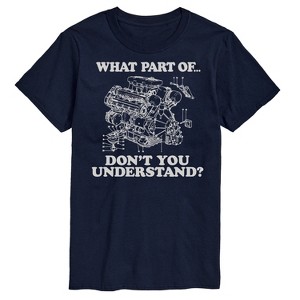 Men's - Instant Message - What Part Don't You Understand Engine Short Sleeve Graphic T-Shirt - 1 of 4