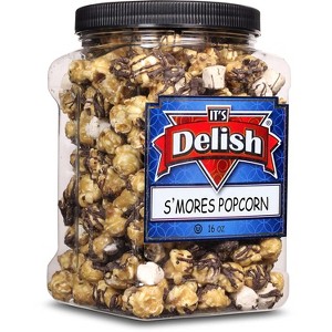 Chocolate S'mores Popcorn by It's Delish, 16 Oz (1 Lb) Jumbo Container - 1 of 4