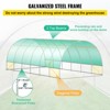 VEVOR 20 x 10 x 7 ft Walk-in Tunnel Greenhouse, Portable Plant Hot House with Galvanized Steel Hoops, 3 Top Beams, Diagonal Poles, White - 4 of 4