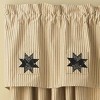 Park Designs Carrington Lined Ticking Patch Valance - 3 of 4
