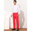 Lars Amadeus Men's Slim Fit Flat Front Solid Color Skinny Business Dress Pants - 3 of 4