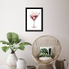 Wynwood Studio 15" x 21" Fashion Cocktail Bar Cart Framed Wall Art Print Red  : Modern Kitchen Decor, Digital Artwork, Vertical Display - 4 of 4
