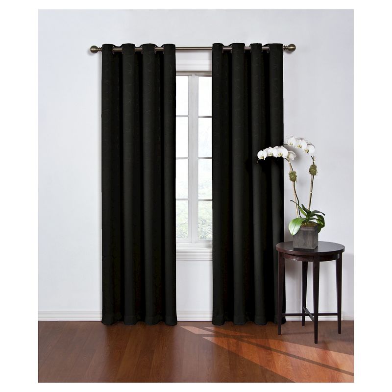 Round and Round Thermawave Blackout Curtain Panel - Eclipse, 1 of 6