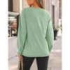 Coolmee Womens Long Sleeve Tunic Tops Fall Fashion Loose Fit Dressy Tops Pleated Front Crewneck Shirts Business Casual Shirts - 4 of 4