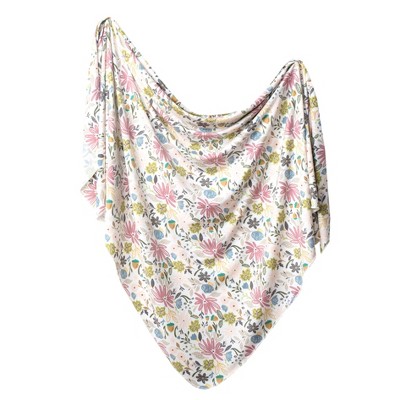 Image of Copper Pearl Knit Swaddle Blanket - Olive