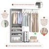 Aheaplus 20"-60" Closet System with Three Wooden Drawers - 2 of 4