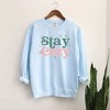 Simply Sage Market Women's  Garment Dyed Graphic Sweatshirt Stay Cozy Snowflake - 3 of 3