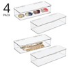 mDesign Plastic Bedroom Closet Storage Organizer Box, Hinged Lid - 2 of 4