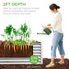 Best Choice Products 8x2x2ft Outdoor Metal Raised Garden Bed, Planter Box for Vegetables, Flowers, Herbs - 2 of 4