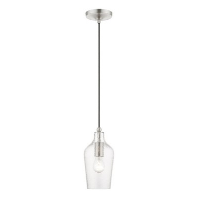 Livex Lighting Avery 1 - Light Pendant in  Brushed Nickel