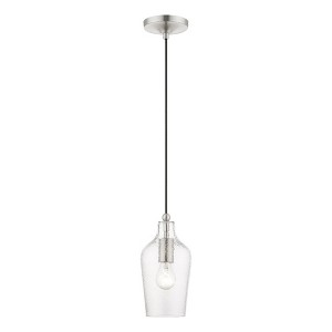 Livex Lighting Avery 1 - Light Pendant in  Brushed Nickel - 1 of 4
