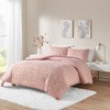 Gracie Mills Maelona Metallic Print Faux Fur Duvet Cover Set - 2 of 4