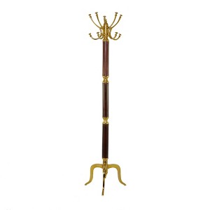 72" x 19" Traditional Aluminum Coat Rack - Olivia & May - 1 of 4