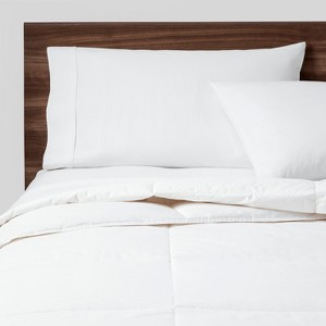Full/Queen Warmer Down Blend Comforter Insert White - Made By Design , Blue