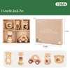Freniland - Little Cub Grasping Combo, 5-Piece Wooden Baby Toy Set, FSC-Certified Beechwood,Montessori-Inspired for 10M+ - 3 of 4