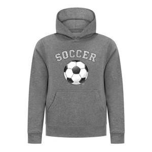 Everyday Kids Sports Collection Soccer Pullover Hoodie – Vintage Sketch Graphic Sweatshirt - 1 of 4