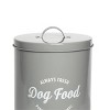 Park Life Designs 140 fl oz Wallace Food Tin Dog Food Storage - Gray - 2 of 4