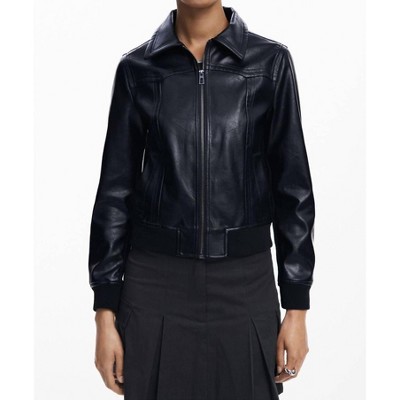 Women's FAUX LEATHER BIKER JACKET - Desigual