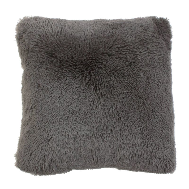 2pk 20"x20" Oversize Chubby Faux Fur Square Throw Pillows - Decor Therapy, 3 of 8