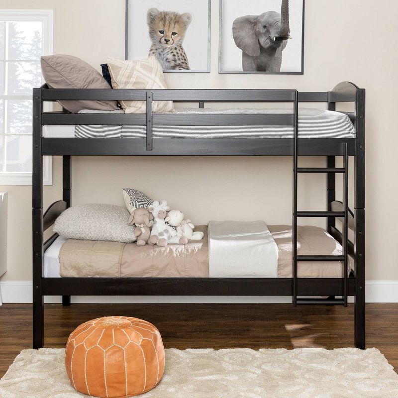 Twin Over Twin Solid Wood Kids' Bunk Bed - Saracina Home, 3 of 7