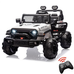 2 Seaters Kids Ride On Truck with Remote Control,20“ Large Seat Ride On Car for Toddlers - 1 of 4