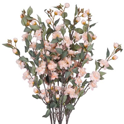 REGALWOVEN Silk Decor Wedding Artificial Rose Flower 35.4" 6 Pcs